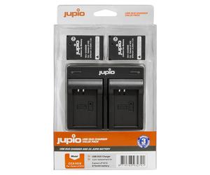 Jupio Value Pack: 2x Batteria LP-E12 + Caricatore USB doppio