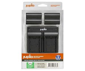 JUPIO VALUE PACK: 2X BATTERY NP-W235 + USB DUAL CHARGER