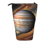 Jupiter - Astuccio portamatite espandibile, in tessuto Oxford multi-design, altezza regolabile, borsa cosmetica multiuso