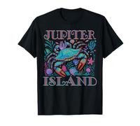 JUPITER ISLAND FLORIDA BLUE CRAB SUMMER BEACH REGALI PER LE VACANZE Maglietta