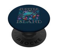 JUPITER ISLAND FLORIDA BLUE CRAB SUMMER BEACH REGALI PER LE VACANZE PopSockets PopGrip Adesivo