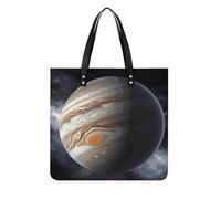 Jupiter Landscape PU Leather Tote Bag per le donne lavoro grande capacità borsa a tracolla borsa con manico superiore borse e borse