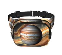 Jupiter Marsupio quadrato a doppio strato con cinghia regolabile per attività all'aperto, nero, taglia unica, Nero , Taglia unica