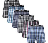 JupiterSecret Boxer Uomo Cotone Leggeri e Traspiranti Mutande Uomo Boxer Americani da 6 e 10 Pezzi, Boxer Uomo Colorati da 6 Pezzi, S
