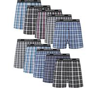 JupiterSecret Boxer Uomo Cotone Leggeri e Traspiranti Mutande Uomo Boxer Americani da 6 e 10 Pezzi, Boxer Uomo Colorati da 10 Pezzi, M
