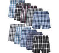 JupiterSecret Boxer Uomo Cotone Leggeri e Traspiranti Mutande Uomo Boxer Americani da 6 e 10 Pezzi, Boxer Uomo Larghi da 10 Pezzi, 2XL