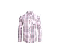JupiterSecret Camicia Casual da Uomo in Cotone a Quadri con Bottoni, Camicia da Abito da Lavoro, con Taschino sul Petto