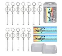 Juqoyue 12 Set Kit per La Creazione di con Perline Kit con Perline in Metallo, in Sublimazione per La Creazione di Regali DIY
