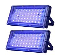 Juqoyue 2 Pezzi Luce Nera UVA 220V~240V Luci Nere per Illuminazione del Palco A Luce Nera Verniciatura Corporea Fluorescente 50W