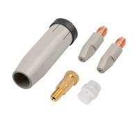 Juqoyue 5 Pezzi 24KD Ugello di Protezione del Rivestimento 1,0 mm MIG Torcia Ugello del Gas Supporto Punta di 24KD Torcia di Saldatura MIG
