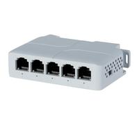 Juqoyue 5 Porte 10/100Mbps Poe Extender 1 in 4 out Switch di Rete Ripetitore Supporta IEEE802.3af/At/BT per Poe Switch NVR IPC 1 Pz