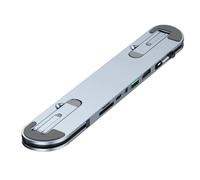 Juqoyue 6 in 1 USB C Stazione di Aggancio per Laptop Supporto USB C Docking Station Supporto per Tablet Hub USB C 4K USB 3.0 PD 100W Hub di Tipo C per PC Laptop