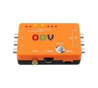 Juqoyue Adattatore Convertitore ODV-II Component/CVBS/S-Video A Component Ingressi di Ritardo per Accessorio Console di Gioco Retrò