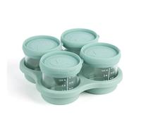 Juqoyue Contenitori per Alimenti In Vetro per Bambini con Coperchi In Silicone, Barattoli per Alimenti per Bambini con Vassoio, Adatti al Microonde e Alla Lavastoviglie