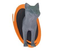 Juqoyue Decorazione per Porta A Forma di Gatto sopra La Porta, Ornamento per Porta per Gli Amanti dei Gatti, Scultura da Parete 3D per San