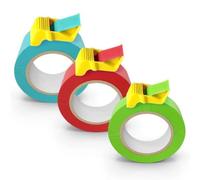 Juqoyue Distributore di Nastro Compatto Tape Cap, Confezione da 3 per Nastro Adesivo e Nastro per Pittori da 1 Pollice, 1-1/2 Pollice e 2 Pollici, Accessori per Pittura DIY