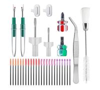 Juqoyue Kit per La Pulizia della Macchina da Cucire da 30 Pezzi, Strumenti per La Riparazione della Macchina da Cucire per La Riparazione e La Pulizia delle Macchine da Cucire
