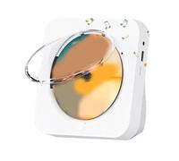 Juqoyue Lettore CD Portatile -718 Bluetooth, Altoparlanti Stereo, Radio FM, USB, modalità Cuffie, Suono Stereo con Spina EU