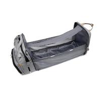 Juqoyue Multifunzionale per Mummia con Culla Pieghevole, Borsa per Pannolini per Donne Incinte, Borsa per L'Allattamento con Contenitore per Biberon da Viaggio,