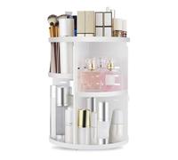 Juqoyue Organizzatore per il Trucco Girevole A 360°, Supporto Regolabile DIY, Scatola Espositiva Pieghevole per Cosmetici