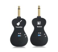 Juqoyue per Chitarra Wireless Ricevitore Trasmettitore per Chitarra A 4 Canali Ricaricabile Integrato per Accessori per Parti di Basso per Chitarra Elettrica