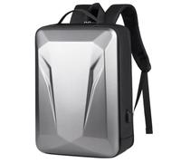 Juqoyue per Laptop Antifurto con Guscio Rigido, Impermeabile, da Viaggio, Sottile, Borsa per Computer da Gioco con Lucchetto, Grigio Scuro, 17-18 Pollici
