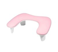 Juqoyue Poggiabraccio per Unghie Cuscino Poggiamano per Manicure A Forma di Tecnologia, Supporto per Bracciolo per Unghie Grande In Microfibra Rosa