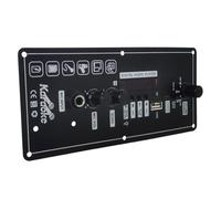 Juqoyue Scheda Amplificatore Audio Bluetooth da 15 W con Altoparlante Portatile FM BT Audio Scheda Amplificatore di Potenza Karaoke da 5 V Amplificatore MP3