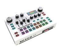 Juqoyue Scheda Audio per Live Streaming X7 con Voce, Mixer DJ e Effetti per PC, Smartphone, Computer, Interfaccia Audio per Console