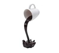 Juqoyue Scultura di Tazza da caffè Rovesciata, Magica, con Spruzzi, Decorazione per La Cucina e La Casa, Ideale per La Scrivania e La Decorazione della Stanza