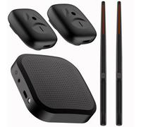 Juqoyue Set di Batteria Elettronica Virtuale Portatile Professionale con Bacchette e Pedali per Principianti, Bambini e Adulti