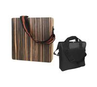 Juqoyue Set di Batteria Portatile Cajon con Borsa da Viaggio Set di Batteria per Principianti per Adulti In Legno di Ebano Nero