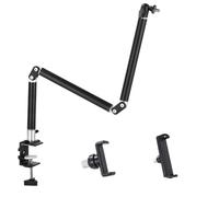 Juqoyue Supporto per Tablet Elasticizzato Regolabile con Angolo di Staffa per Montaggio A Parete Pieghevole A 360°