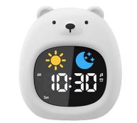 Juqoyue Sveglia per Bambini A Forma di Orso, Orologio per L'Addestramento al Sonno dei più Piccoli, Luce Notturna Tattile per La Camera dei Bambini