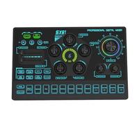 Juqoyue SX91 Scheda Audio Live Mixer Audio USB Console di Missaggio Audio Professionale Amplificatore per Cantare dal PC Laptop Cellulare