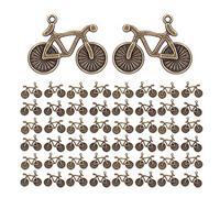 Juqrelith 50 Pezzi Ciondoli Bicicletta, Accessori Fai Da Te, Materiale Lega, Decorazioni per Bracciali e Collane - Creatività e Personalizzazione, Idee Regalo Uniche per Artigianato Manual