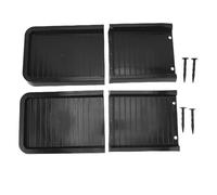 Juqrelith Estensione Pluviale per Grondaia, Materiale PP Resistente alle Intemperie, Dimensioni 60x25,5x5,3cm - Installazione Facile, Protezione dal Perdita di Suolo, Ideale per Giardino e (Nera)