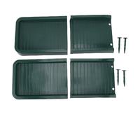 Juqrelith Estensione Pluviale per Grondaia, Materiale PP Resistente alle Intemperie, Dimensioni 60x25,5x5,3cm - Installazione Facile, Protezione dal Perdita di Suolo, Ideale per Giardino e (Verde)