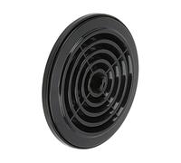 Juqrelith Griglia di Ventilazione Rotonda per Soffitto, Universale per Auto Bus RV Barca, Metallo e ABS Nero - Alta Durabilità, Basso Rumore, Facile da Pulire