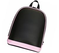 Juqrelith Zaino LED con Schermo Smart, Pannello 64x64 P2.75, Impermeabile Oxford, 30x26x12cm - Controllo BT App, Display Alta Definizione, Per Viaggi e Uso Commerciale (Rosa)