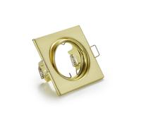 JURA FARETTO DA INCASSO QUADRATO ORIENTABILE ORO 8X8CM ATTACCO GU10