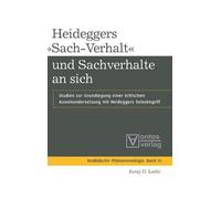 Juraj-D Ledic Heideggers »Sach-Verhalt« Und Sachverhalte an S (Copertina rigida)