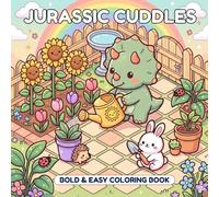 Jurassic Cuddles: Bold & Easy Coloring Book for Adults and Teens: Featuring Adventures with Cute Friends and Dinosaurs (Cute Friends Coloring)