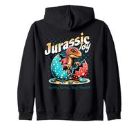 Jurassic Joy Baby Dinosaur Big Heart Cute Dino Art Felpa con Cappuccio