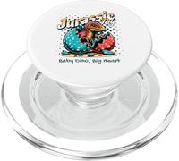Jurassic Joy Baby Dinosaur Big Heart Cute Dino Art PopSockets PopGrip per MagSafe