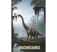 Jurassic Notebook: Brachiosaurus Misty Swamp: Dinosaur Lined Journal for School and Notes