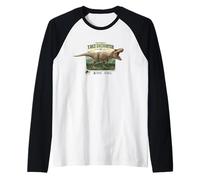 Jurassic PARC Merch Come sopravvivere all'incontro con T-Rex Maglia con Maniche Raglan