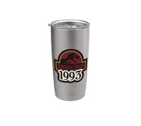 Jurassic Park 1993 Bold Logo Bicchiere termico in acciaio inox doppia parete