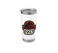 Jurassic Park 1993 Bold Logo Bicchiere termico in acciaio inox doppia parete