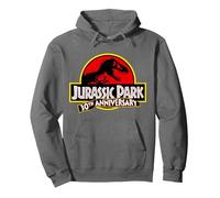 Jurassic Park 30th Anniversary Felpa con Cappuccio, Unisex per Adulti, Asfalto, S